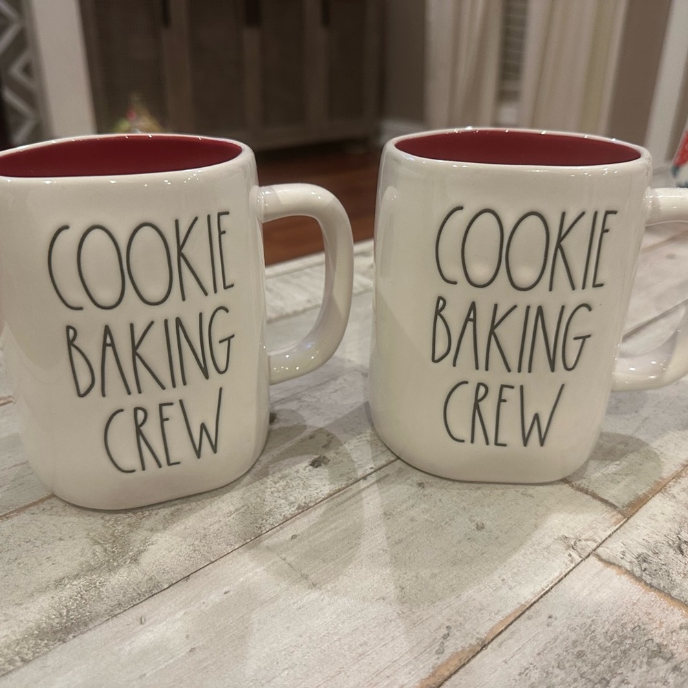 Rae Dunn Cookie Baking Crew Mugs